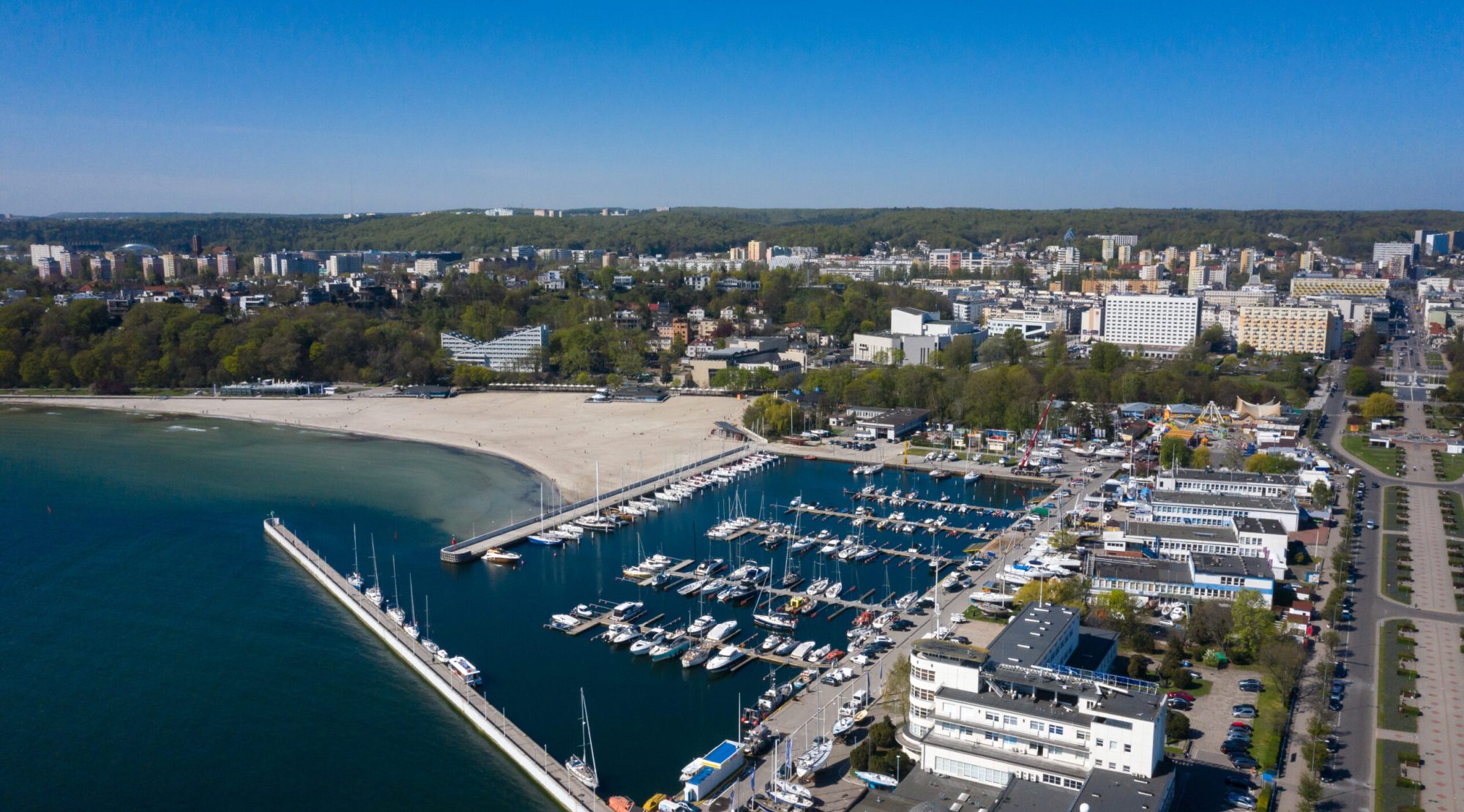 Yachts,In,The,Bay,Of,Gdynia,,Aerial,View